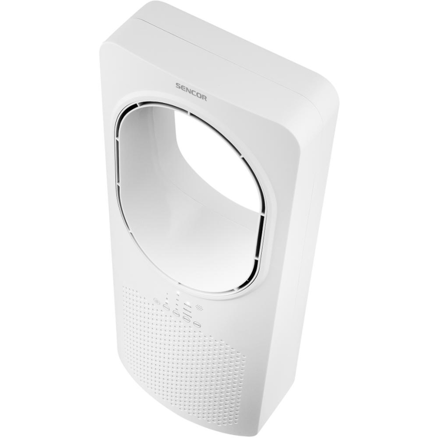 Sencor - Lapát nélküli padlóventilátor 50W/230V fehér + távirányítás