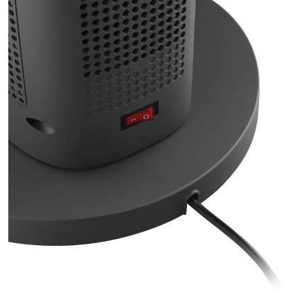 Sencor - Torony, lapát nélküli kerámia ventilátor 1200/2000W/230V antracit + távirányító