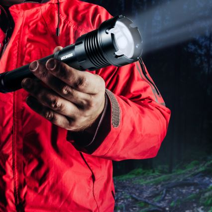 Sencor - LED újratölthető alumínium zseblámpa powerbank funkcióval LED/10W/4400 mAh 2000 lm IP44