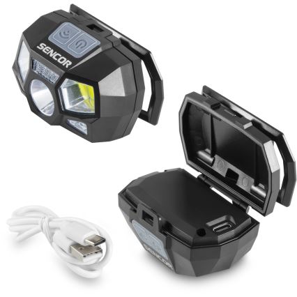 Sencor - LED újratölthető fejlámpa LED/3W/900 mAh IP44