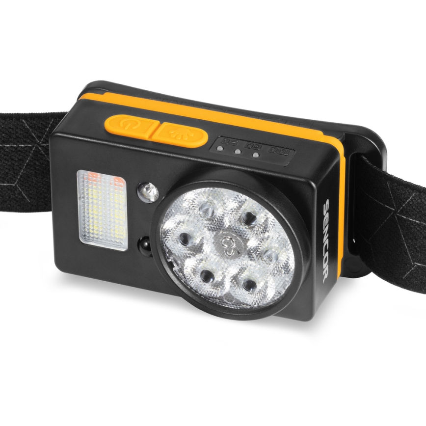 Sencor - LED újratölthető fejlámpa powerbank funkcióval LED/5W/1200 mAh IP44