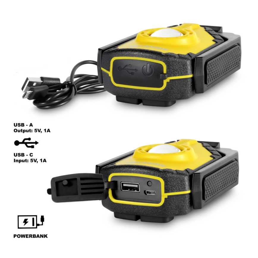 Sencor - LED Zseblámpa power bankkal LED/10W/2000 mAh IP44