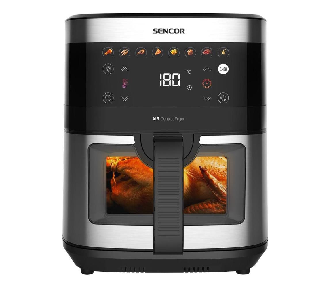 Sencor légkeveréses fritőz 9 l 1700W 230V fekete/matt króm 41023369