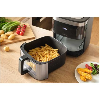Sencor - Forrólevegős fritőz 9 l 1700W/230V fekete/matt króm