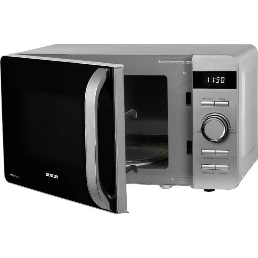 Sencor - Mikrohullámú sütő 800 W/230 V, 17 l, ezüst