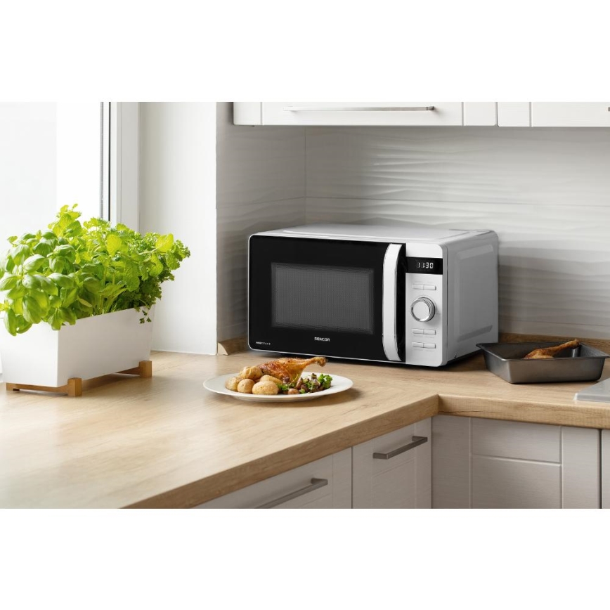 Sencor - Mikrohullámú sütő 800W/230V 17 l fehér