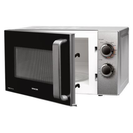 Sencor - Mikrohullámú sütő grill funkcióval 700W/900W/230V 17 l rozsdamentes acél