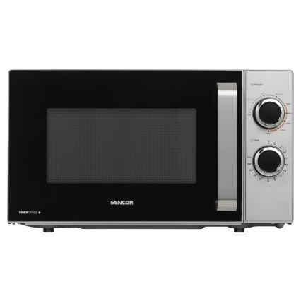 Sencor - Mikrohullámú sütő grill funkcióval 700W/900W/230V 17 l rozsdamentes acél