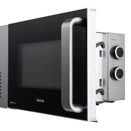 Sencor - Mikrohullámú sütő grill funkcióval 700W/900W/230V 17 l rozsdamentes acél