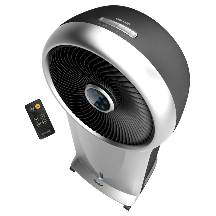 Sencor - Mobil léghűtő 3 az 1-ben 110W/230V ezüst/fekete + távirányító
