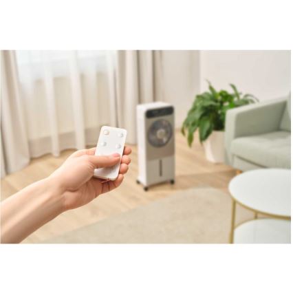 Sencor - Hordozható léghűtő 28W/230V szürke + távirányító