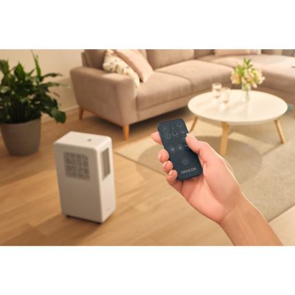 Sencor - Mobil légkondicionáló 4 az 1-ben 200W/230V 1800 BTU fehér + távirányító