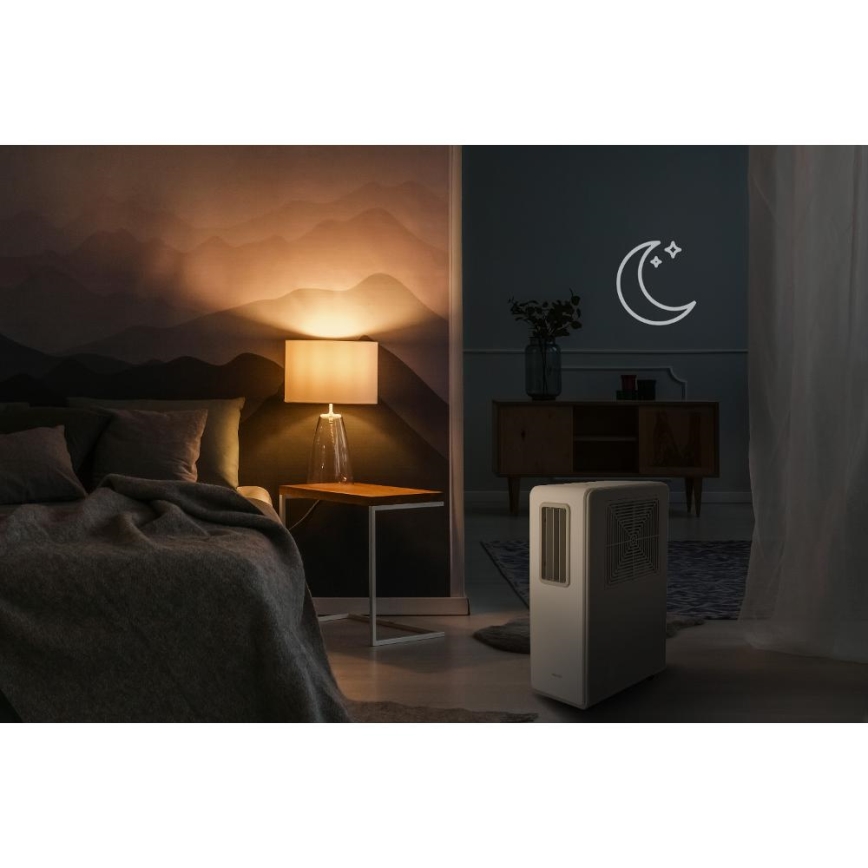 Sencor - Mobil légkondicionáló 4 az 1-ben 200W/230V 1800 BTU fehér + távirányító