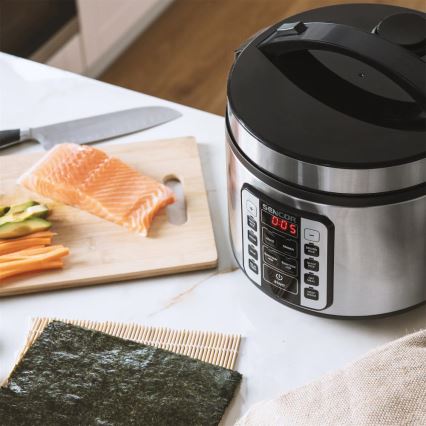 Sencor - Multifunkciós rizsfőző 700W/230V 1,5 l rozsdamentes acél/fekete