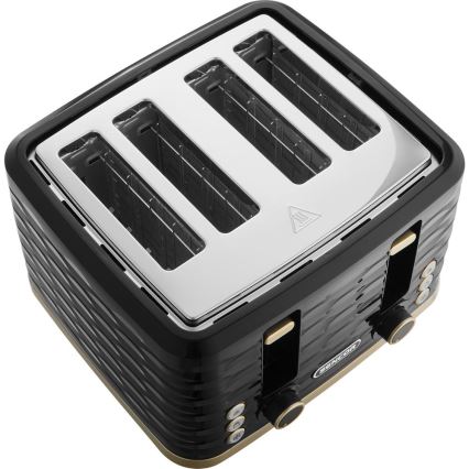 Sencor - Négy szeletes kenyérpirító 1600W/230V fekete/bézs
