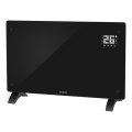 Sencor - Okos elektromos direkt fűtőtest/konvektor 2000 W/230 V IP24 Wi-Fi fekete + távirányító