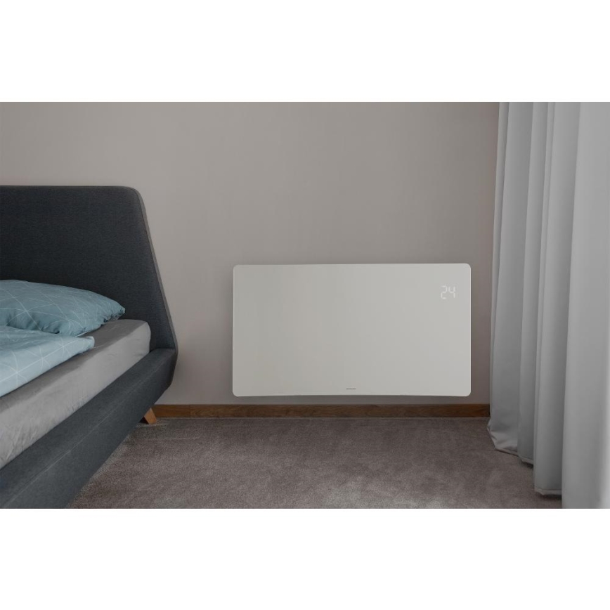 Sencor - Okos elektromos fűtőtest/konvektor 1200/2400W/230V IP24 Wi-Fi fehér