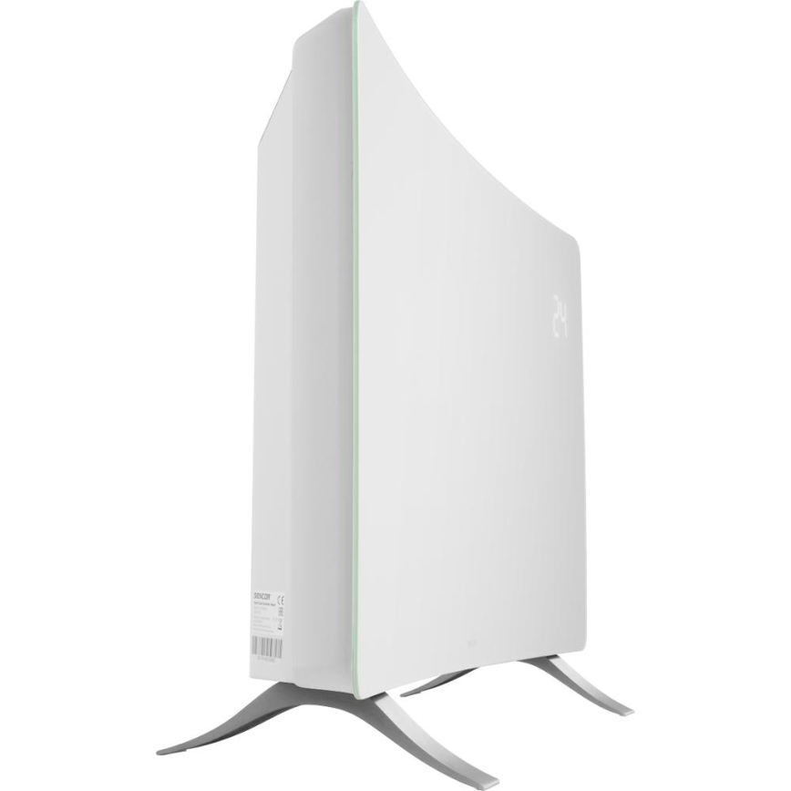 Sencor - Okos elektromos fűtőtest/konvektor 1200/2400W/230V IP24 Wi-Fi fehér