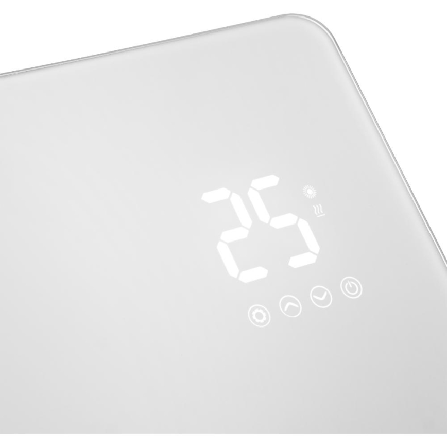 Sencor - Okos elektromos fűtőtest/konvektor 1200/2400W/230V IP24 Wi-Fi fehér