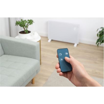 Sencor - Okos elektromos fűtőtest/konvektor 2000W/230V IP24 Wi-Fi fehér + távirányító