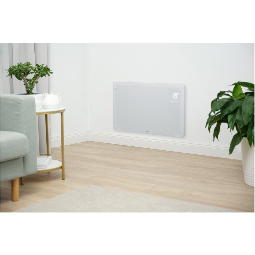 Sencor - Okos elektromos fűtőtest/konvektor 2000W/230V IP24 Wi-Fi fehér + távirányító