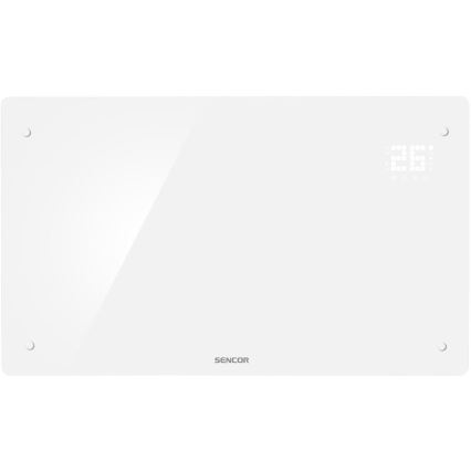 Sencor - Okos elektromos fűtőtest/konvektor 2000W/230V IP24 Wi-Fi fehér + távirányító
