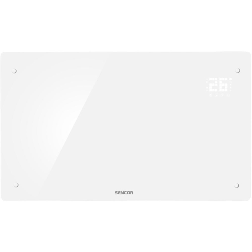 Sencor - Okos elektromos fűtőtest/konvektor 2000W/230V IP24 Wi-Fi fehér + távirányító