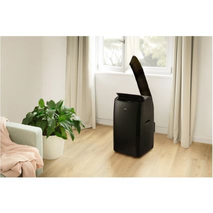 Sencor - Okos mobil klímaberendezés 4 az 1-ben, teljes tartozékkal 900W/230V 9000 BTU Wi-Fi fekete + távirányító