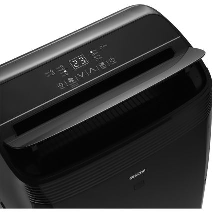 Sencor - Okos mobil klímaberendezés 4 az 1-ben, teljes tartozékkal 900W/230V 9000 BTU Wi-Fi fekete + távirányító