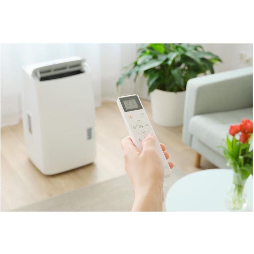Sencor - Okos, mobil klímaberendezés 5 az 1-ben, teljes tartozékkészlettel, 733 W/230 V, 9000 BTU, Wi-Fi, fehér + távirányító