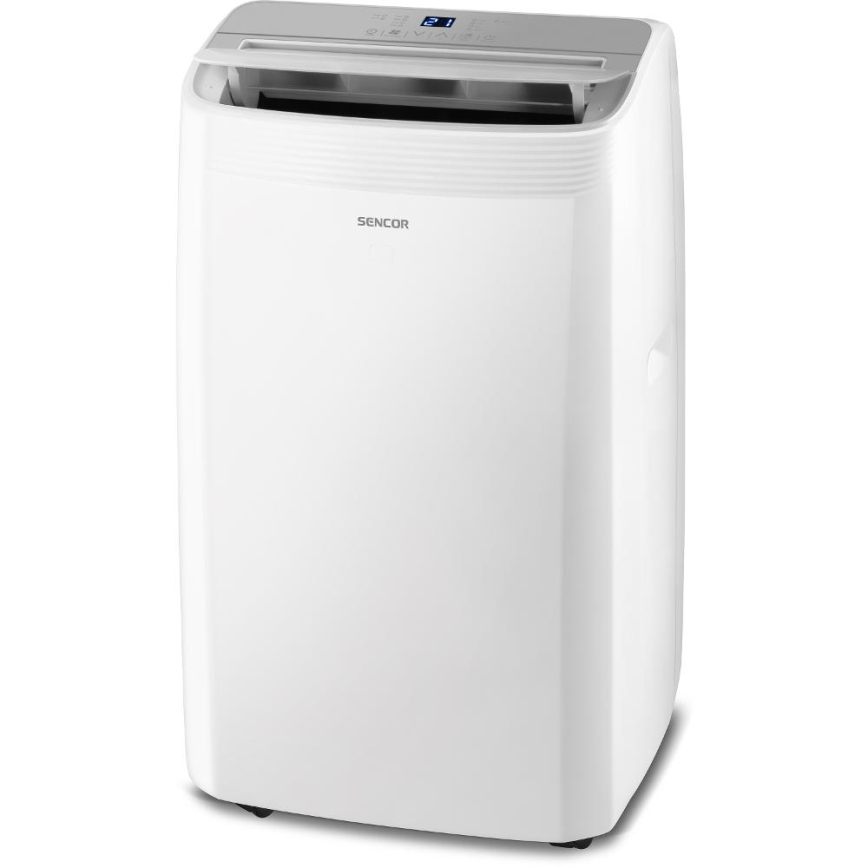Sencor - Okos, mobil klímaberendezés 5 az 1-ben, teljes tartozékkészlettel, 733 W/230 V, 9000 BTU, Wi-Fi, fehér + távirányító