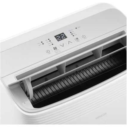 Sencor - Okos, mobil klímaberendezés 5 az 1-ben, teljes tartozékkészlettel, 733 W/230 V, 9000 BTU, Wi-Fi, fehér + távirányító