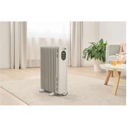 Sencor - 11 bordás olajradiátor 1000/2300W/230V fehér + távirányító
