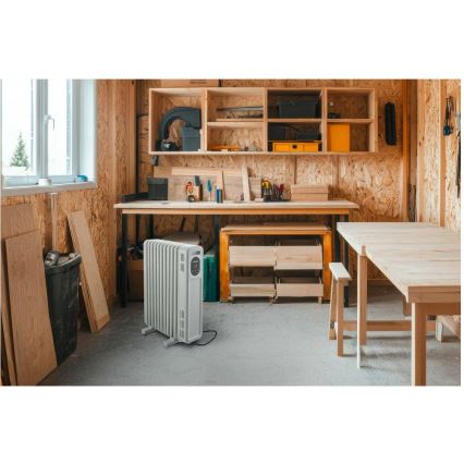 Sencor - 11 bordás olajradiátor 1000/2300W/230V fehér + távirányító
