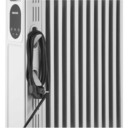 Sencor - 11 bordás olajradiátor 1000/2300W/230V fehér + távirányító