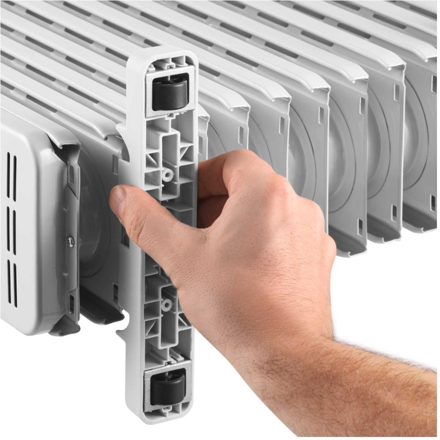 Sencor - 11 bordás olajradiátor 1000/2300W/230V fehér + távirányító