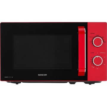 Sencor - Piros mikrohullámú sütő 700 W/230 V