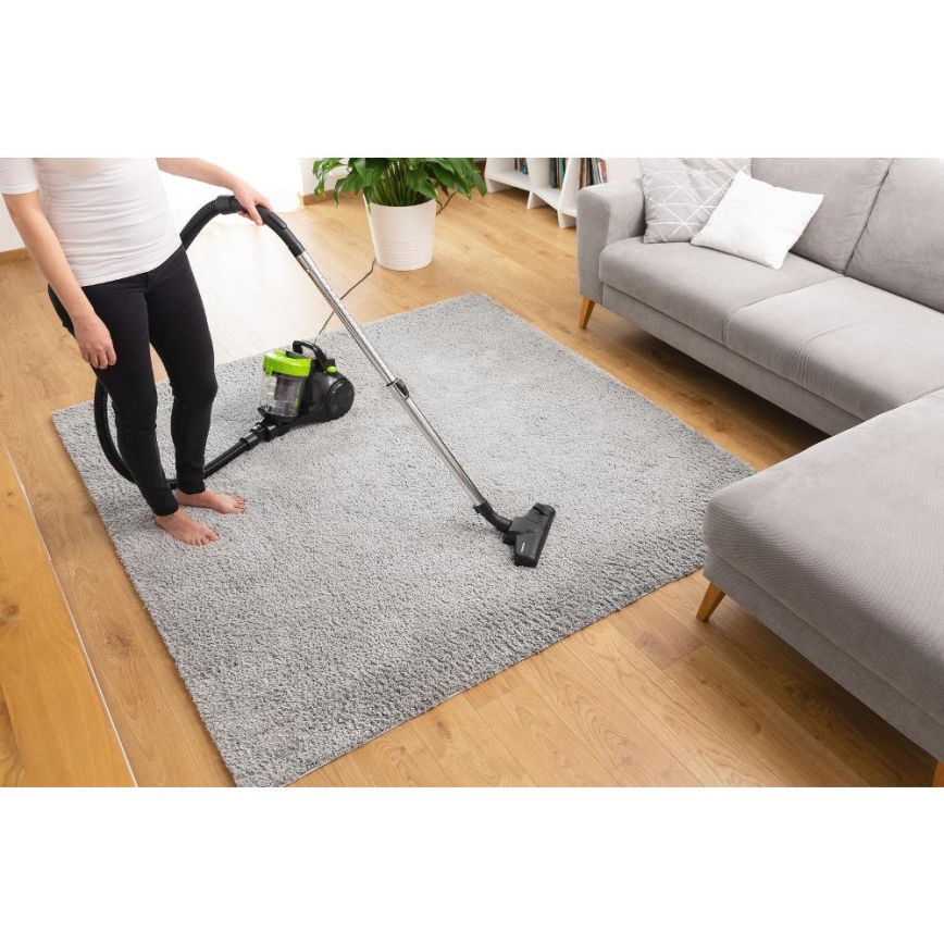 Sencor - Porzsák nélküli porszívó 2 l 700 W/230 V fekete/zöld