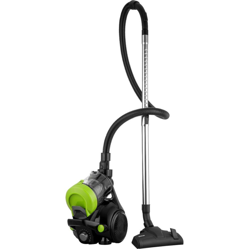 Sencor - Porzsák nélküli porszívó 2 l 700 W/230 V fekete/zöld