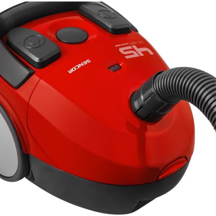 Sencor - Porzsákos porszívó 1,5 l, 850 W/230 V, piros/fekete