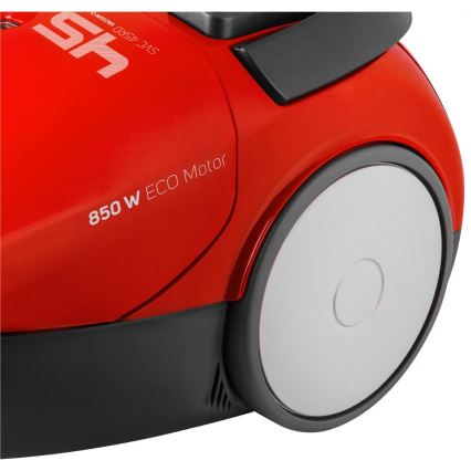 Sencor - Porzsákos porszívó 1,5 l, 850 W/230 V, piros/fekete