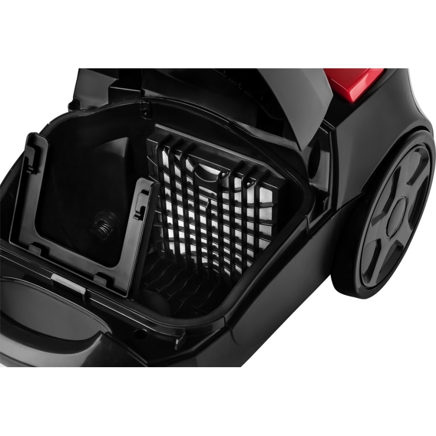 Sencor - Porzsákos porszívó 3 l 700W/230V fekete/piros