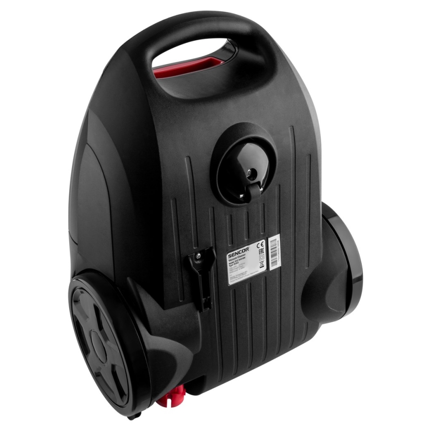 Sencor - Porzsákos porszívó 3 l 700W/230V fekete/piros