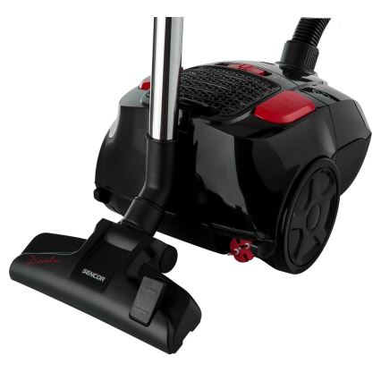 Sencor - Porzsákos porszívó 3 l 700W/230V fekete/piros