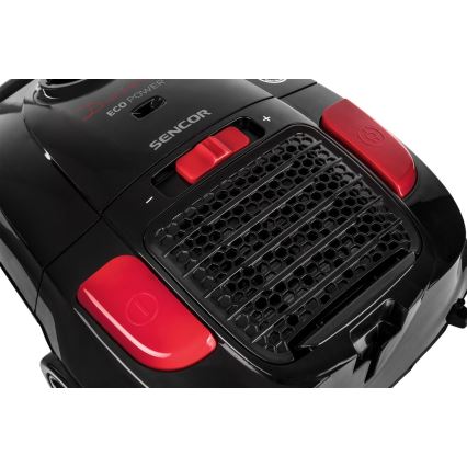 Sencor - Porzsákos porszívó 3 l 700W/230V fekete/piros