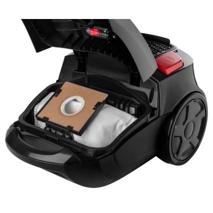 Sencor - Porzsákos porszívó 3 l 700W/230V fekete/piros