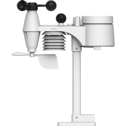 Sencor - Professzionális időjárás-állomás színes LCD-kijelzővel és ébresztővel 5V/1xCR2032 + 3xAA