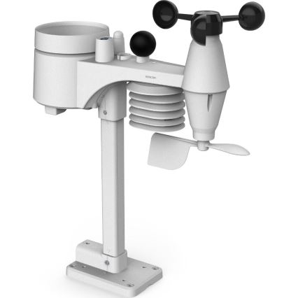 Sencor - Professzionális időjárás-állomás színes LCD-kijelzővel és ébresztővel 5V/1xCR2032 + 3xAA