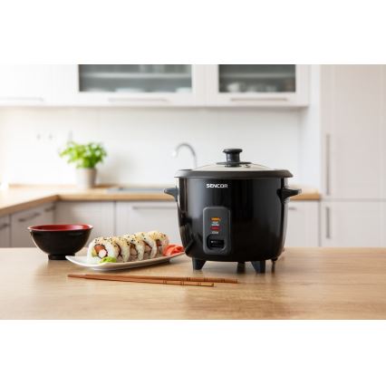 Sencor - Rizsfőző 300W/230V 0,6l fekete