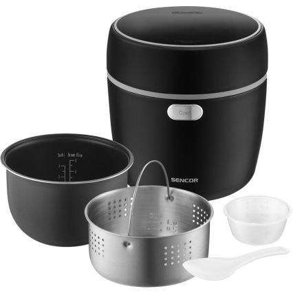 Sencor - Rizsfőző 350W/230V 0,6 l fekete